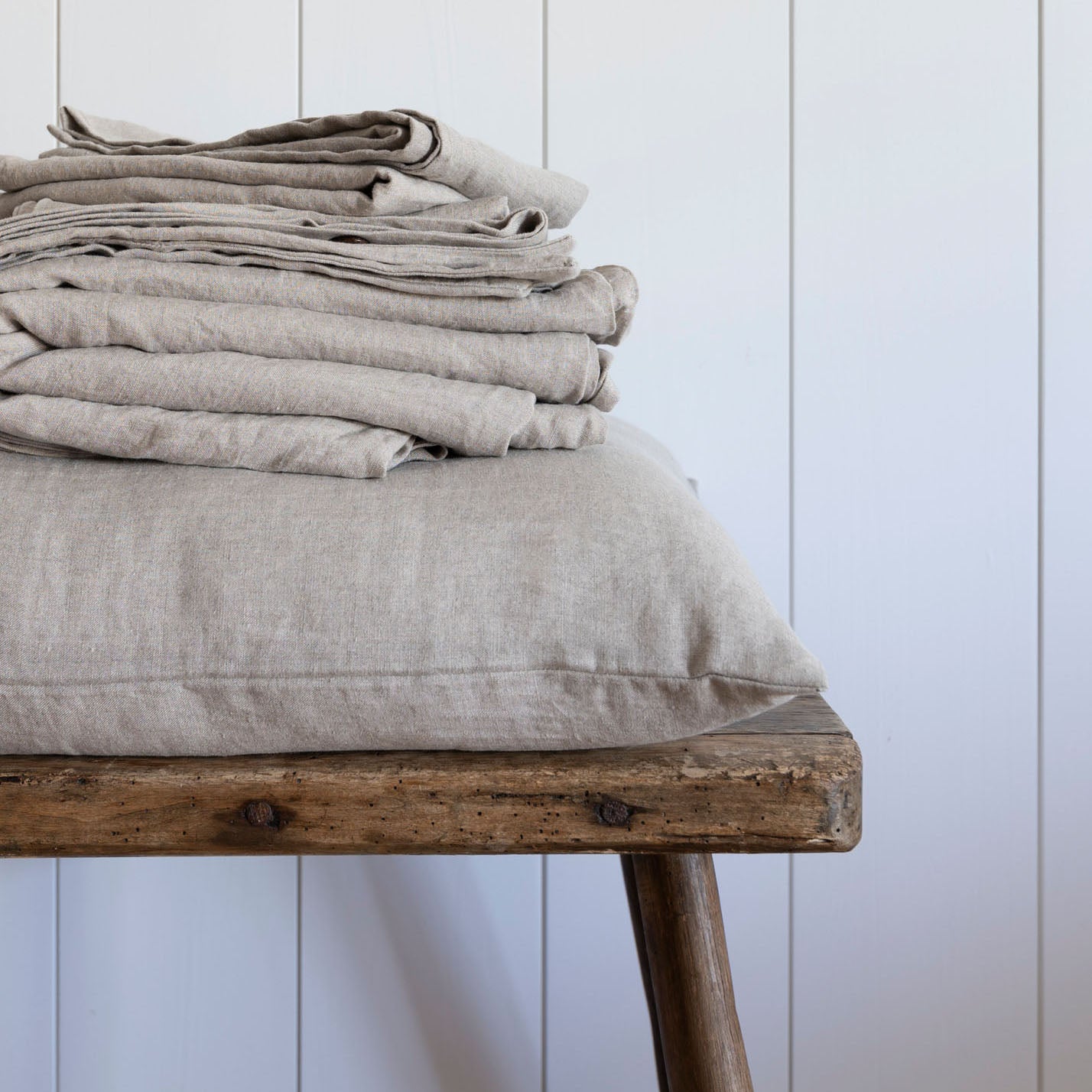 Natural European Linen Duvet Cover - Canvas