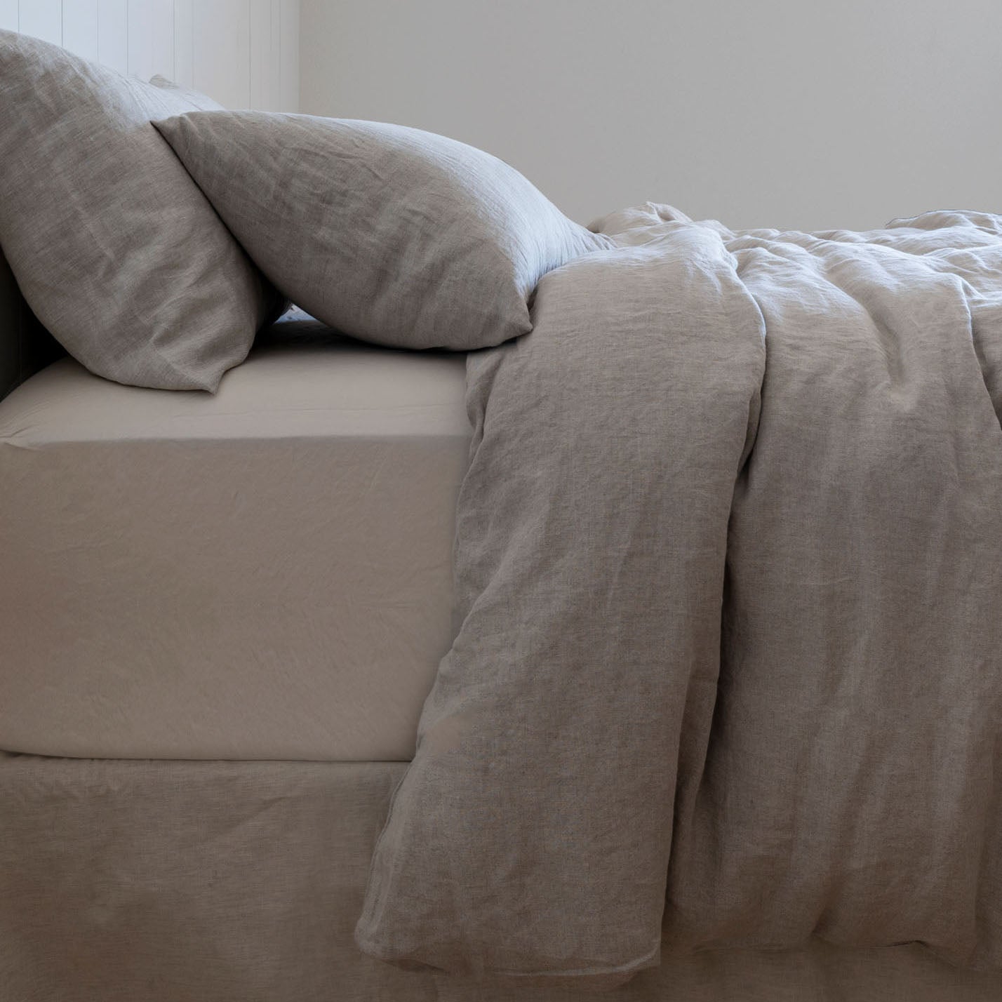 Natural European Linen Duvet Cover - Canvas