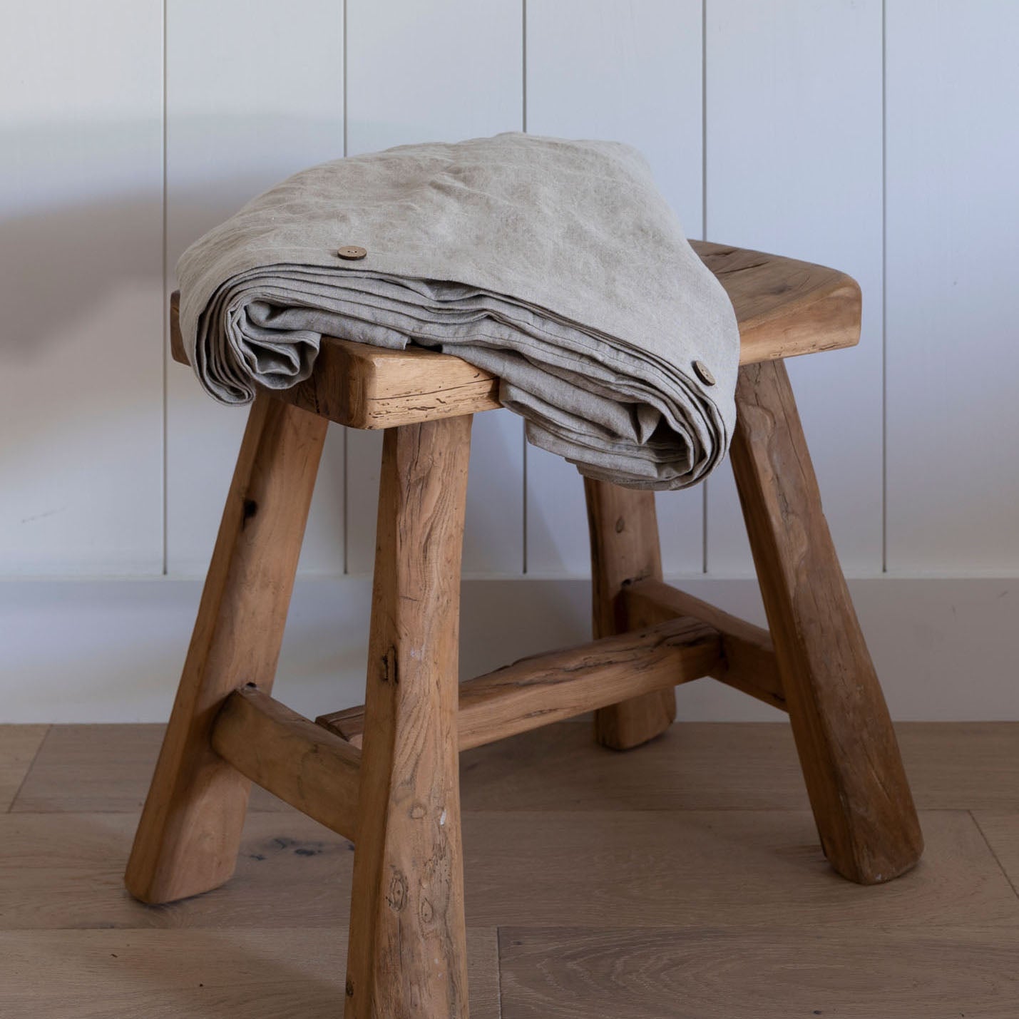 Natural European Linen Duvet Cover - Canvas