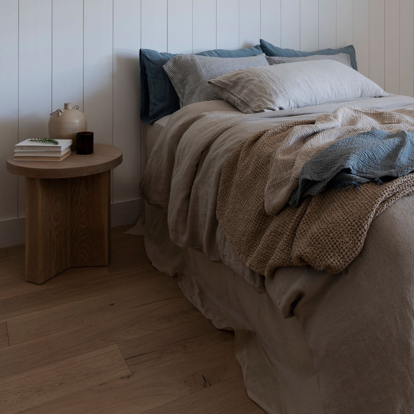 Natural European Linen Duvet Cover - Canvas