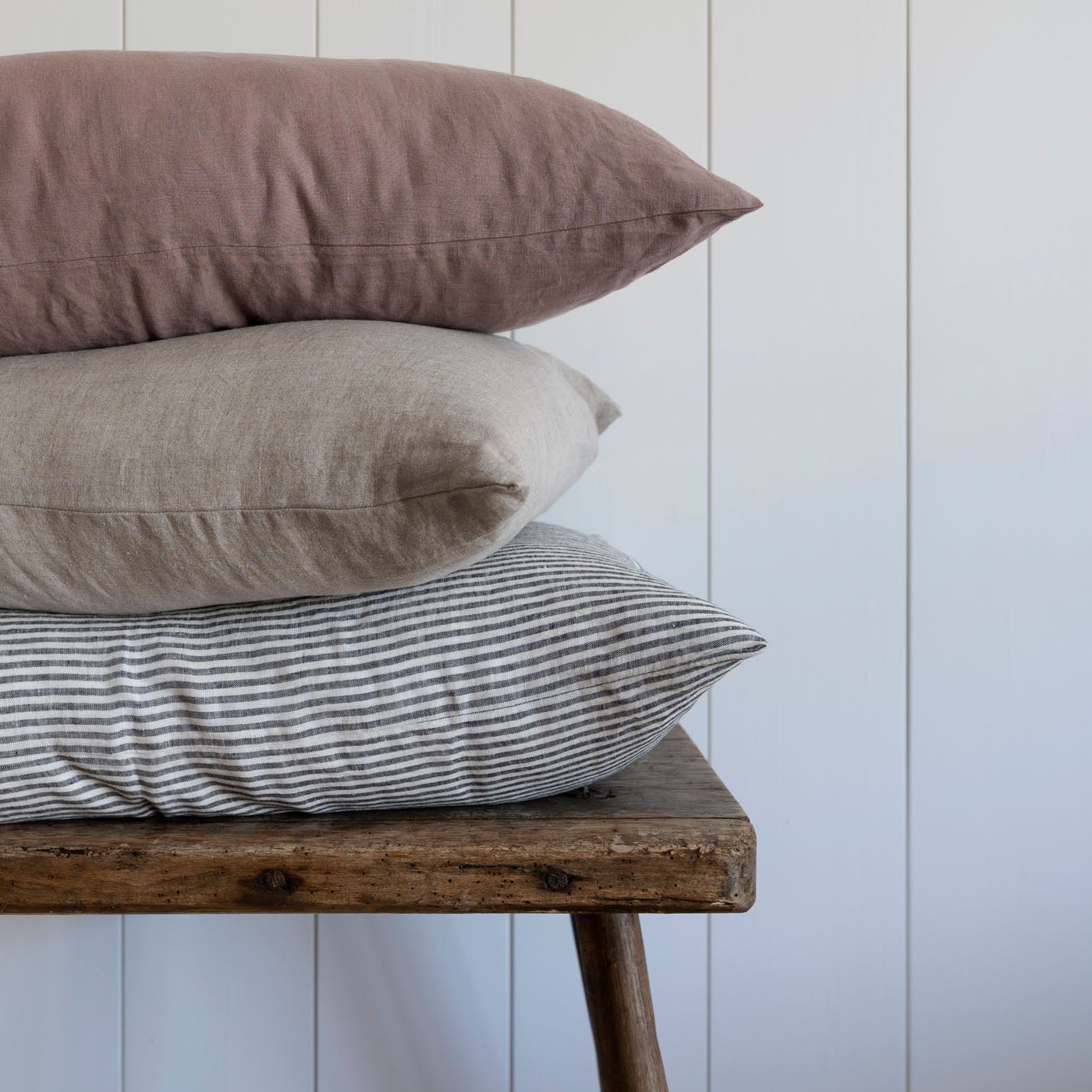Natural European Linen Pillowcase - Canvas