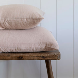 Natural European Linen Pillowcase - Truffle