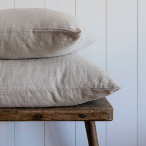 Natural European Linen Pillowcase - Canvas