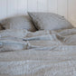 Natural European Linen Duvet Cover - Stripe [Made to Order Color]