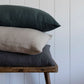 Natural European Linen Pillowcase - Storm [Made to Order Color]