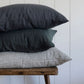 Natural European Linen Pillowcase - Storm [Made to Order Color]