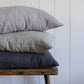 Natural European Linen Pillowcase - Stone