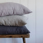 Natural European Linen Pillowcase - Midnight