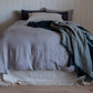 Natural European Linen Duvet Cover - Stone